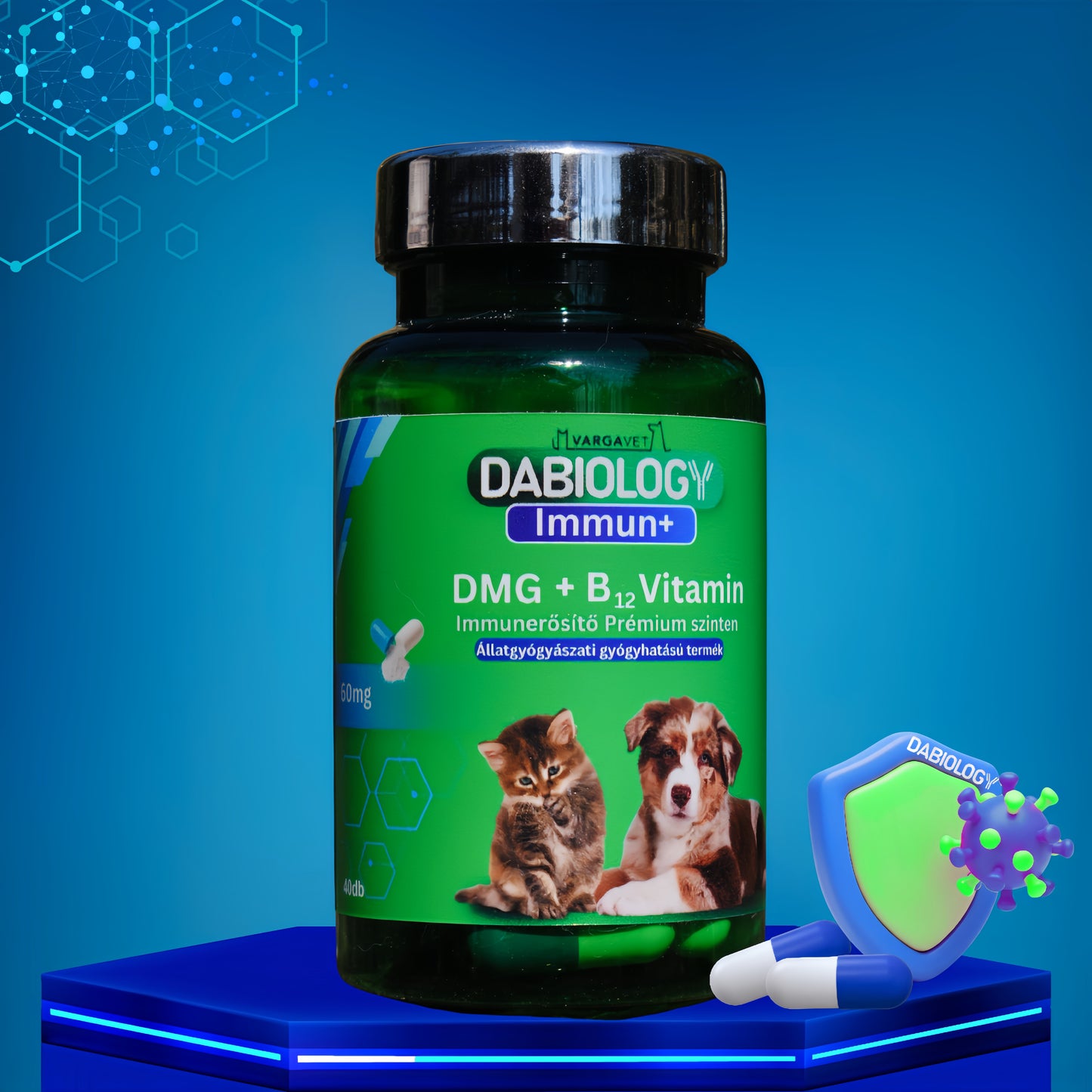 Immun +  DMG + B12 prémium immunerősítő  60 mg